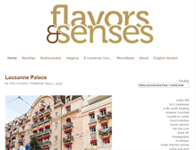 Tablet Screenshot of flavorsandsenses.com